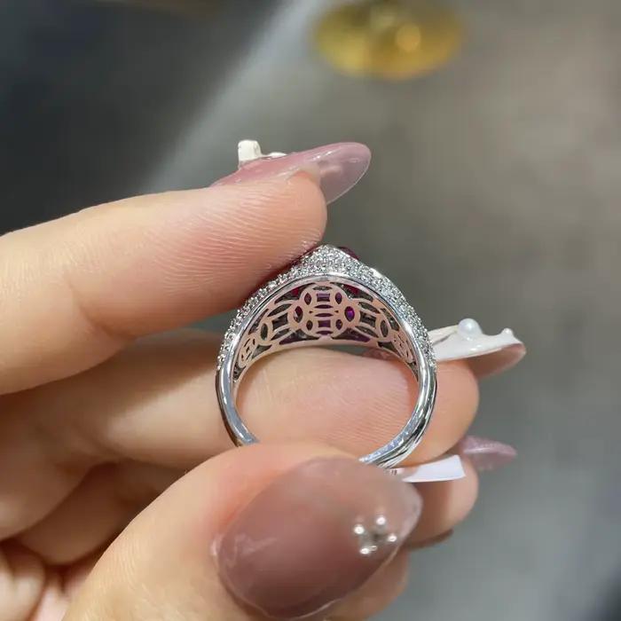 Wong Rain – bague vintage en argent sterling 100% 925