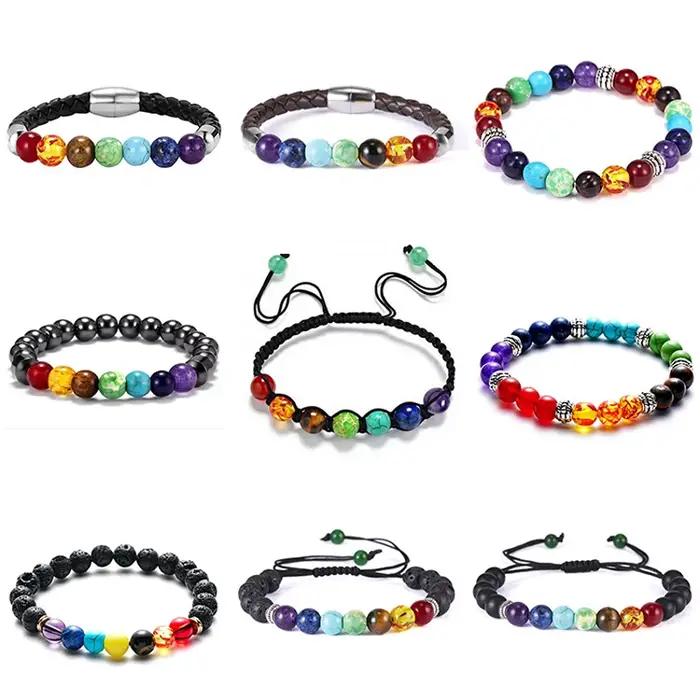 Bracelet en pierre de guérison Reiki pour femmes et hommes