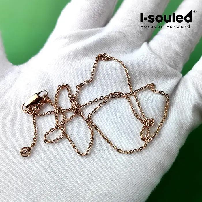 Nouveau Collier chaîne minimaliste en titane pur | Tour de cou léger de 1,5 mm disponible en trois
