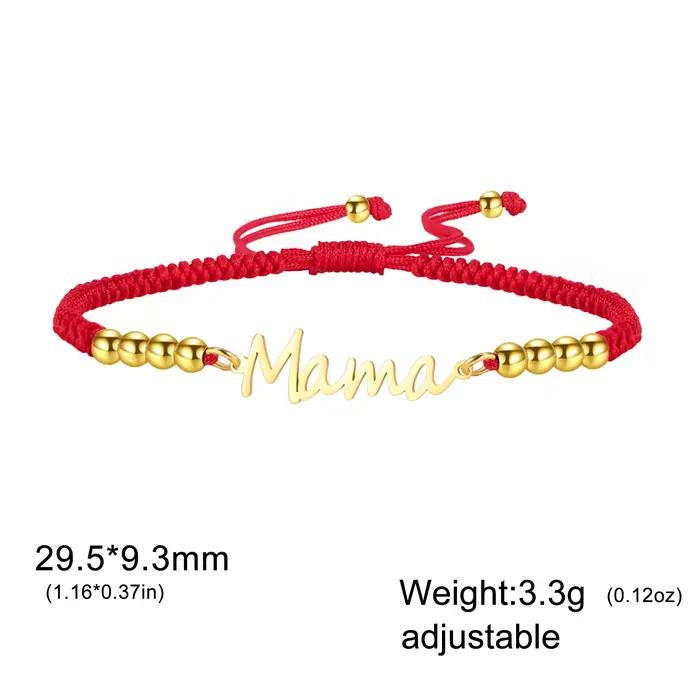 Bracelets pour femmes en corde cirée et perles