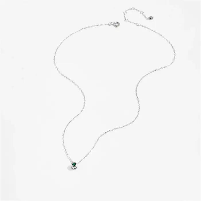 Collier pendentif rond en argent regardé 925 pour femme