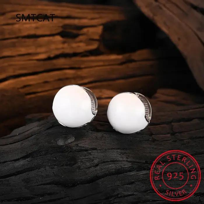 Boucles d'oreilles de luxe en argent Sterling 925