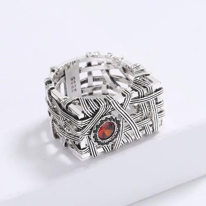 Bague gothique punk pour garçons