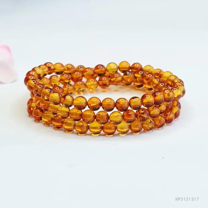 Collier en ambre naturel baltique pour femme