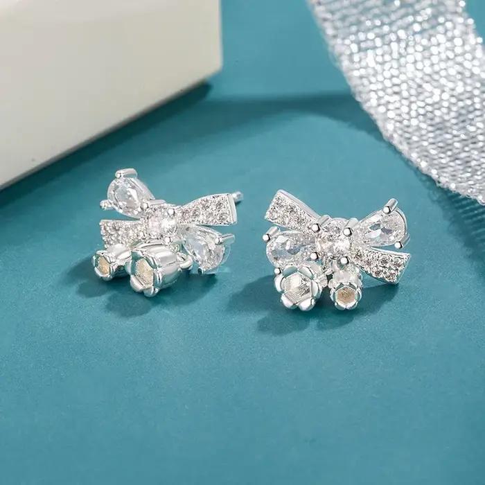 Boucles d'oreilles en argent Sterling 925 pour femmes