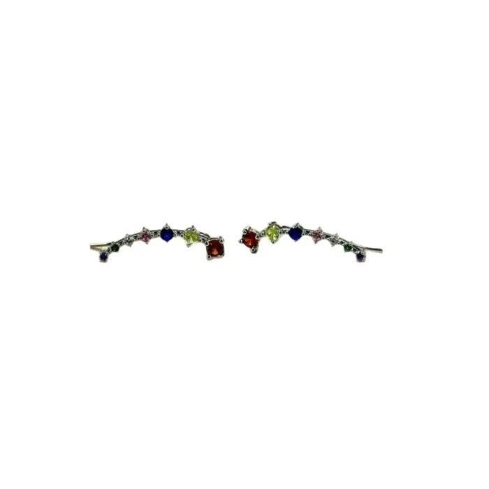 Boucle d'oreille de luxe en argent 925