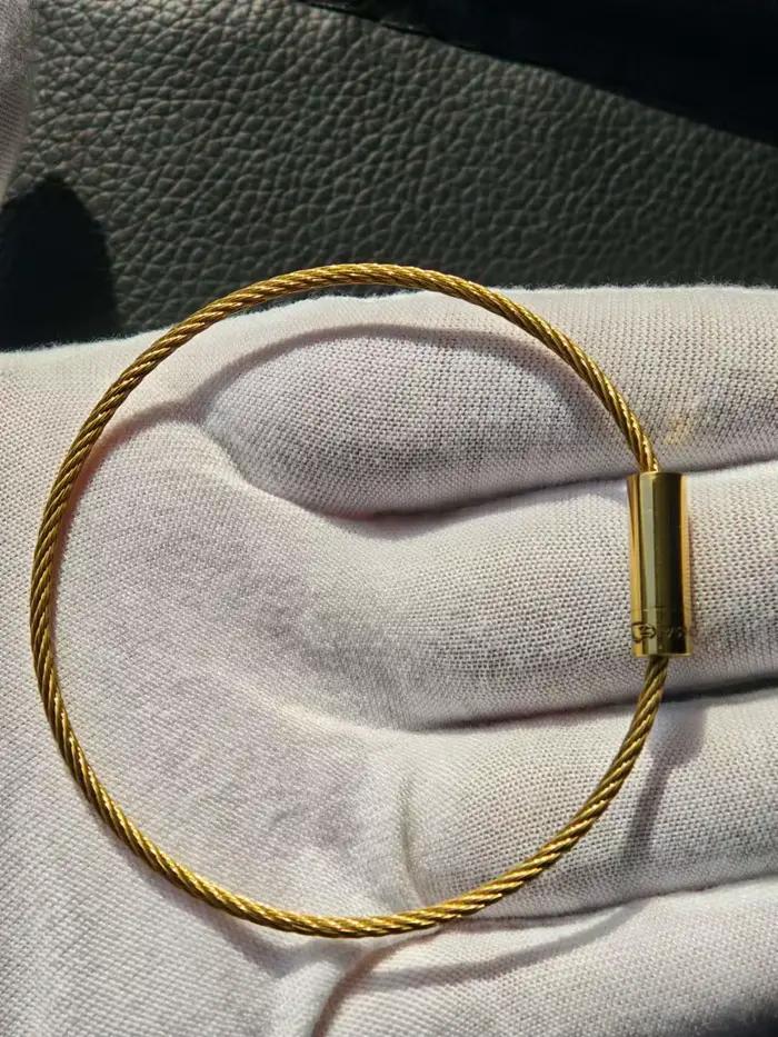 7g LE mode couleur or Bracelet corde pour hommes et femmes 7g 925 cadeau de luxe Couple français bijoux en gros