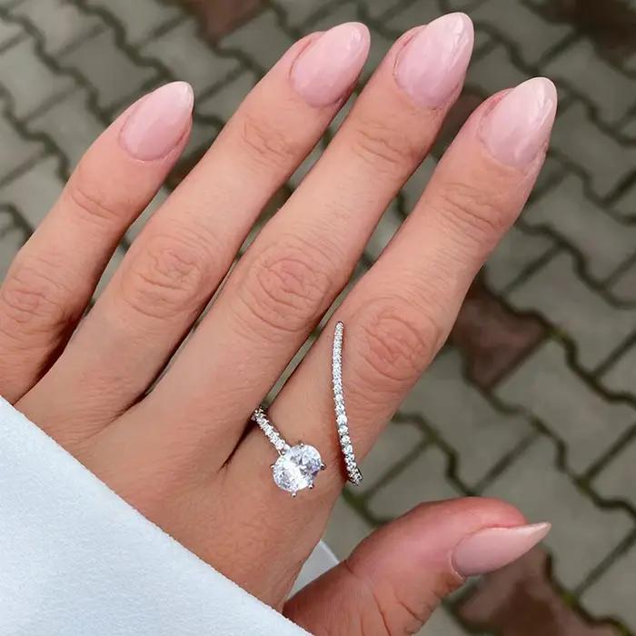 Huitan – bague de luxe en forme géométrique pour femmes
