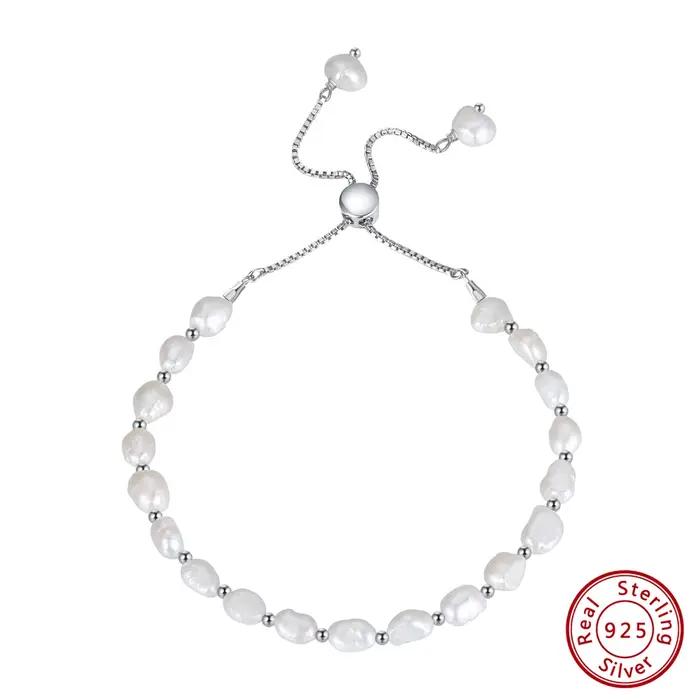 EFFIE QUEEN – Bracelet de perles baroques naturelles pour femmes
