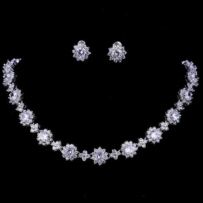 SUGO Classic – ensemble de bijoux ronds en zircone pour femmes