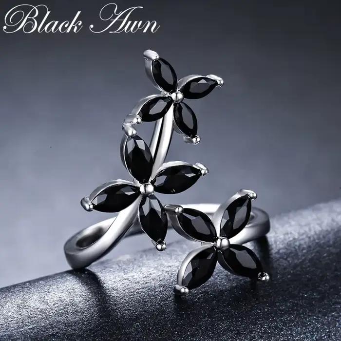 Black Awn 2025 nouveaux bijoux à la mode couleur argent