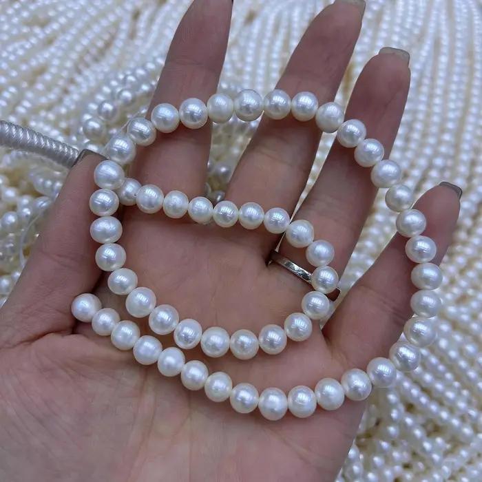 Perles d'eau douce naturelles pour hommes et femmes