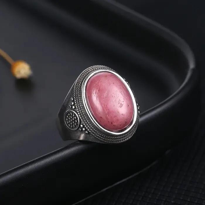 Bagues en Rhodochrosite naturelle pour femmes