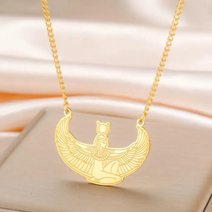 Jeshayuan – collier Isis de déesse égyptienne ancienne