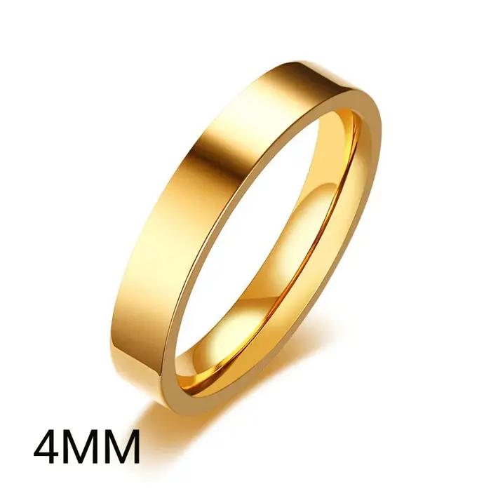 Bague de mariage en acier inoxydable pour femmes