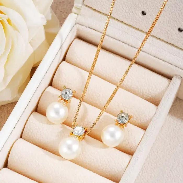 Bijoux en fausses perles pour femmes, style français, luxe discret, adaptés à un usage quotidien, aux fêtes, aux banquets, cadeau parfait
