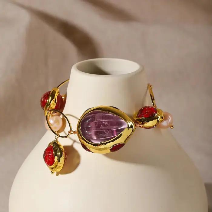 Bracelet en perles d'eau douce naturelles