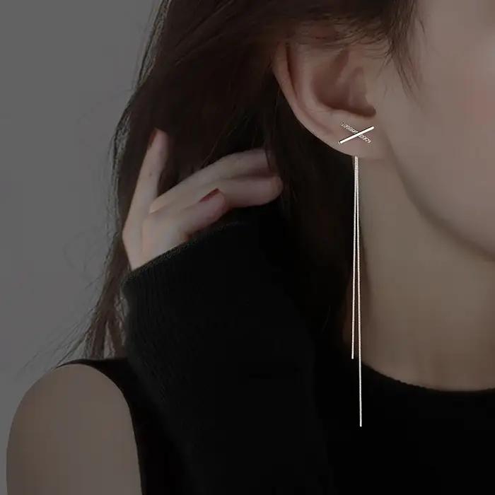 Boucles d'oreilles en argent Sterling S925 pour femmes