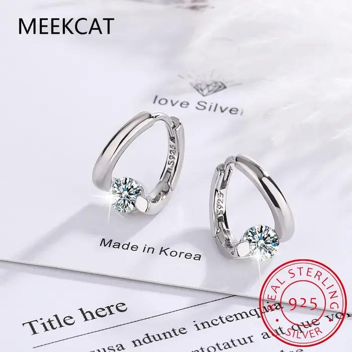 Ane1ct-Boucles d'Oreilles D Moissanite pour Femme et Fille, 2023 Diamant, Argent Sterling 925, Boucl