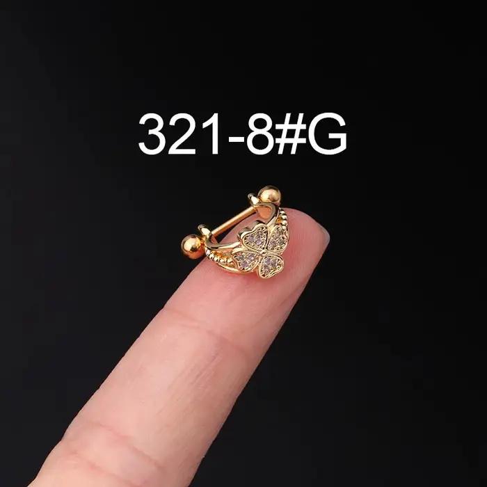 Boucles d'oreilles créoles en acier inoxydable avec zircon cubique dorées argentées pour femmes et jeunes filles pour toutes occasions spéciales