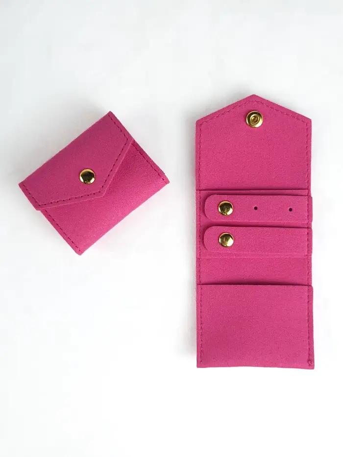 Sac de rangement de bijoux, étui en rouleau de bijoux Portable multifonctionnel, Mini sac d'exposition de bijoux de haute qualité pour cadeau de voyage