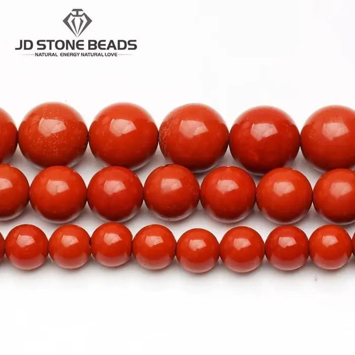 Perles de jaspe rouge naturel 3-12mm