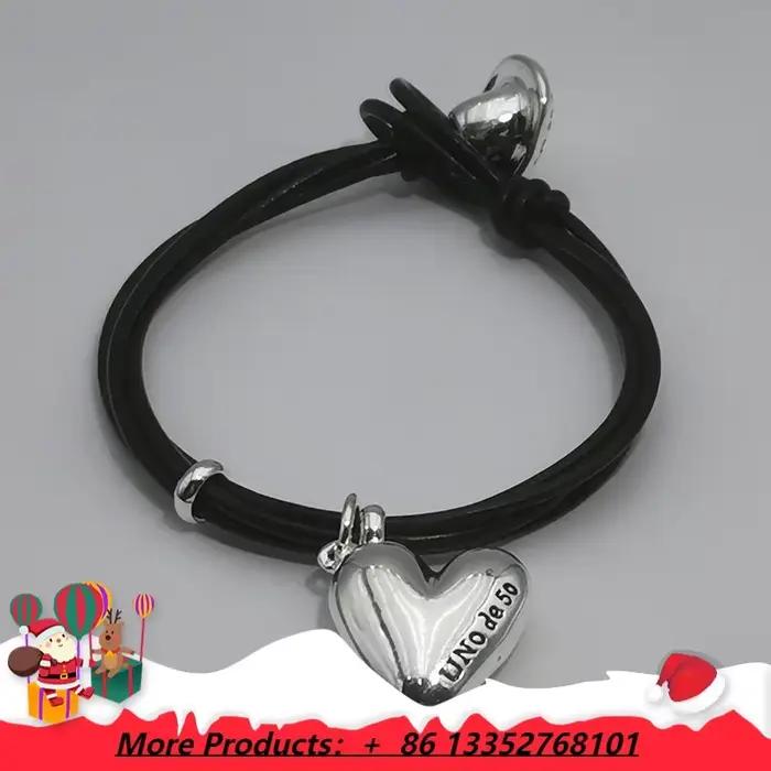 Bracelet en corde de cuir pour femmes, tendance européenne et américaine, polyvalent, exquis, doux,