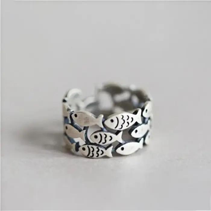 XIYANIKE – bagues de fiançailles faites à la main, couleur argent, pour femmes, Couple de mariage, D