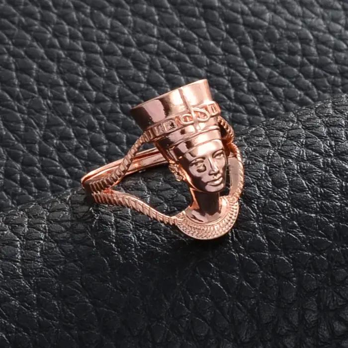 Bague Anniyo Reine Égyptienne Néfertiti pour Femme