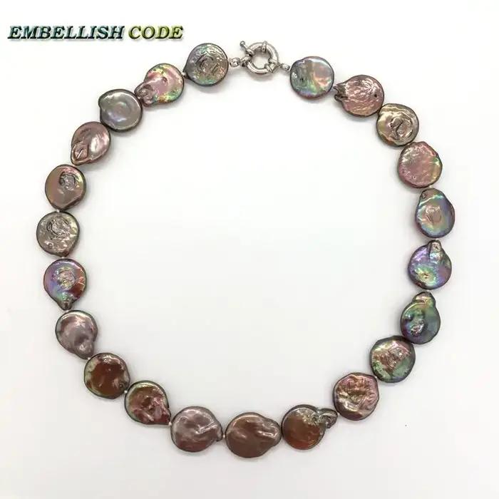 Collier ras du cou en perles baroques