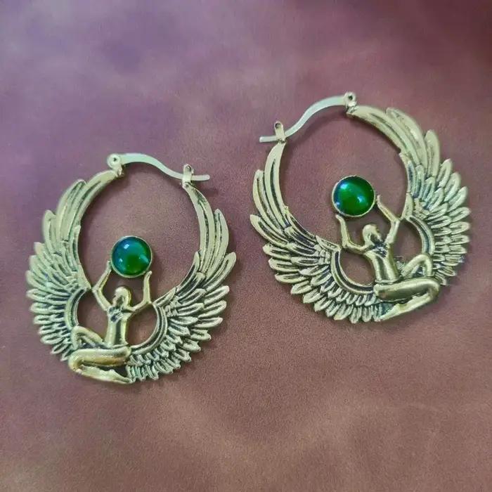 Boucles d'oreilles pour femmes de style européen et américain vintage et tendance