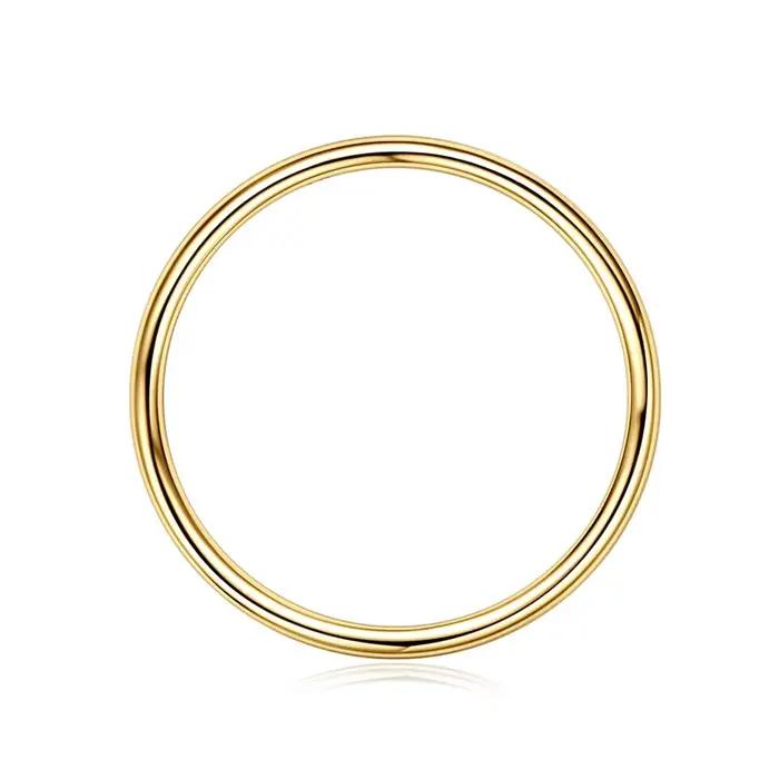 Bague IOGOU plaquée or 18 carats pour femme, en argent sterling 925, tendance, nouveauté, style simple, alliance de mariage, bague en métal, bijoux fins pour couple
