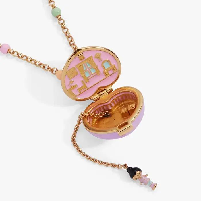 Collier Cœur Ouvert/fermé avec Pendentif Bague pour Femme