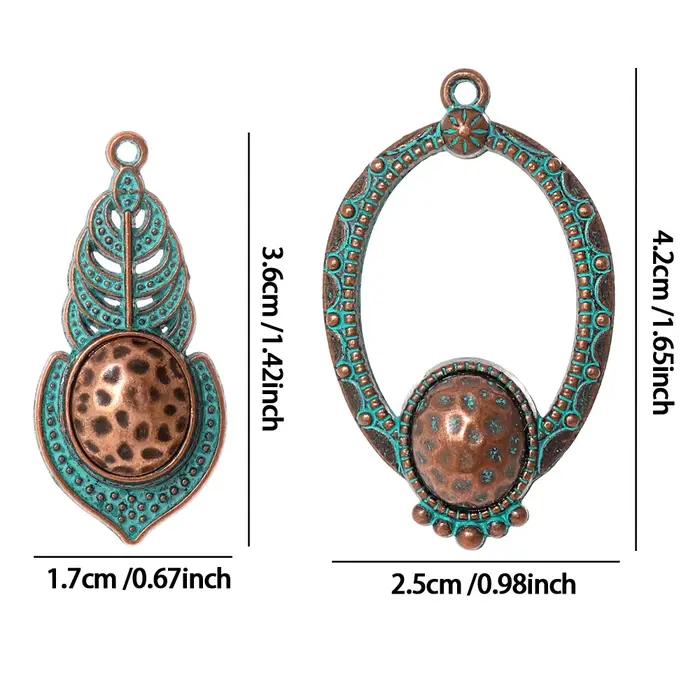 Pendentifs ethniques bohèmes vendange vintage DIY pour femmes occasions spéciales charms alliage de zinc