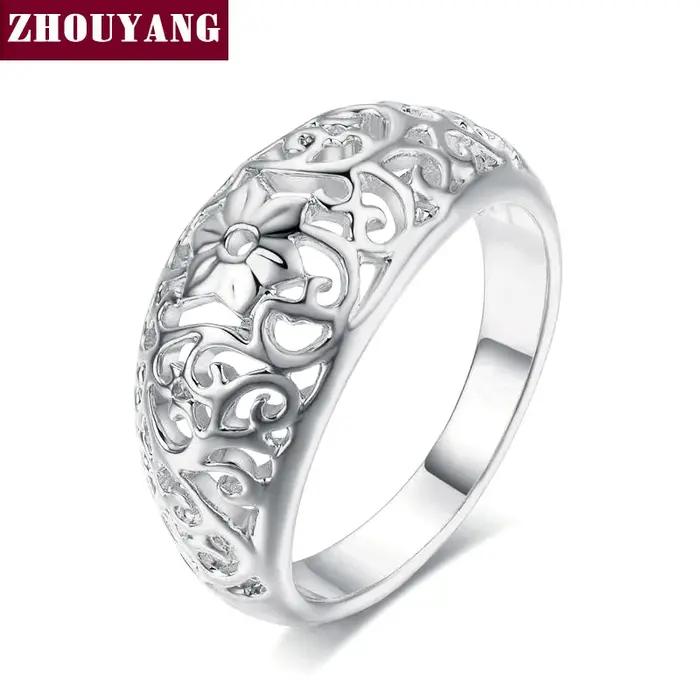 ZBathroom UYANG-Bague épaisse vintage pour femme
