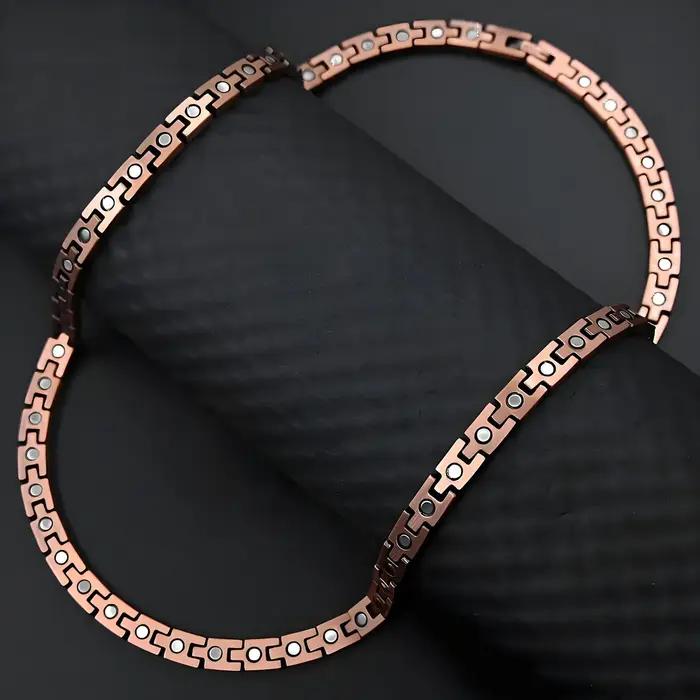 ARADOO Serpentine – collier en cuivre pur pour hommes et femmes