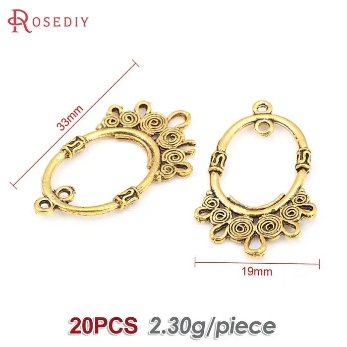 Boucles d'oreilles en alliage de zinc de style vintage pour femmes