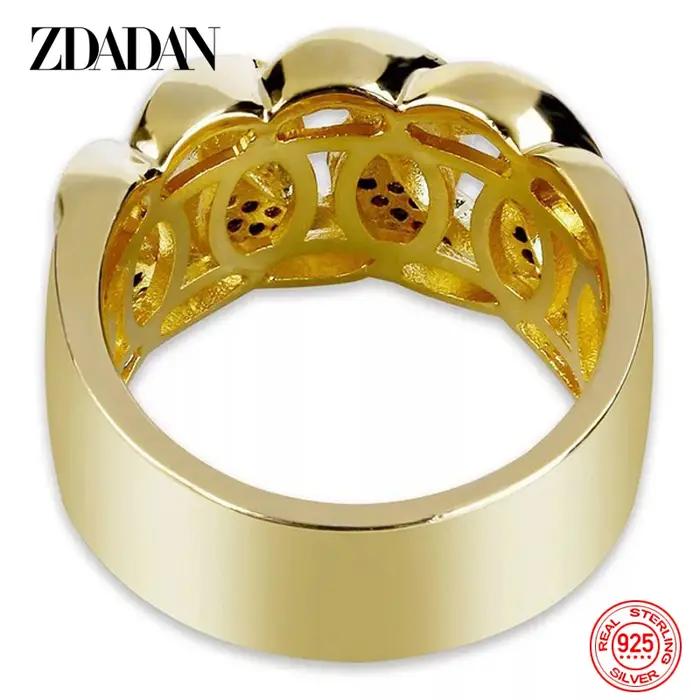 Bague en argent Sterling 925 sertie de zirconium blanc élégante alliance de mariage pour femmes occasions spéciales engagement romantique