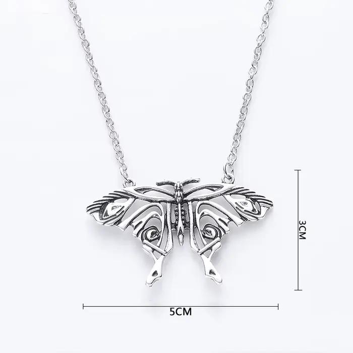 Chaîne Mamma Mia, pendentif papillon Antique, grand collier papillon de Yong Donna, Costume, bijoux tendance, accessoires pour femmes