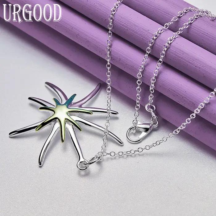 Collier élégant et tendance en forme d'étoile de mer