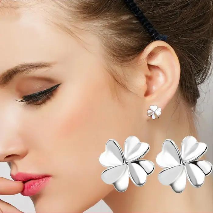 Boucles d'oreilles élégantes en argent Sterling 925
