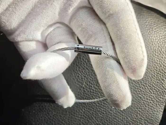 Bracelet en corde couleur argent LE pour hommes et femmes