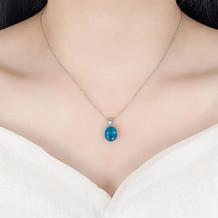 Parures de bijoux élégantes pour femmes en argent sterling 925
