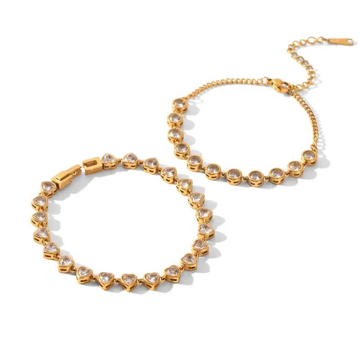 Bracelet tennis Ars Dainty plaqué or 18 carats