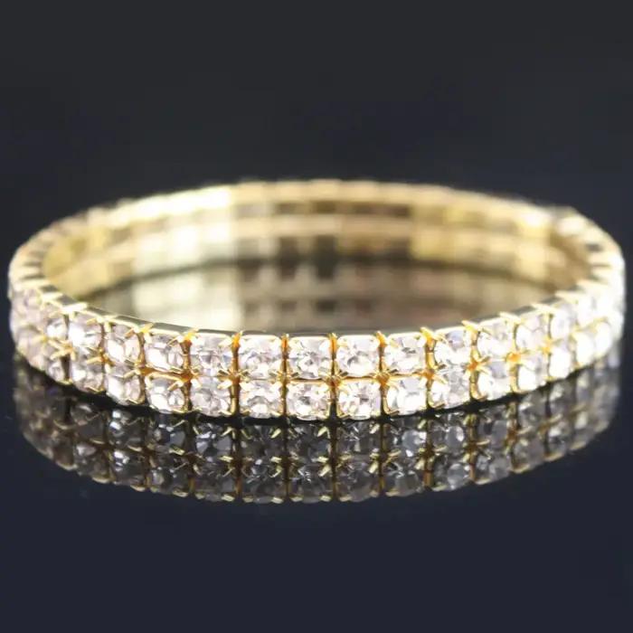 Bracelet en cristal brillant pour femmes occasions spéciales mariage bal de fin d'année soirée de gala anniversaire fiançailles