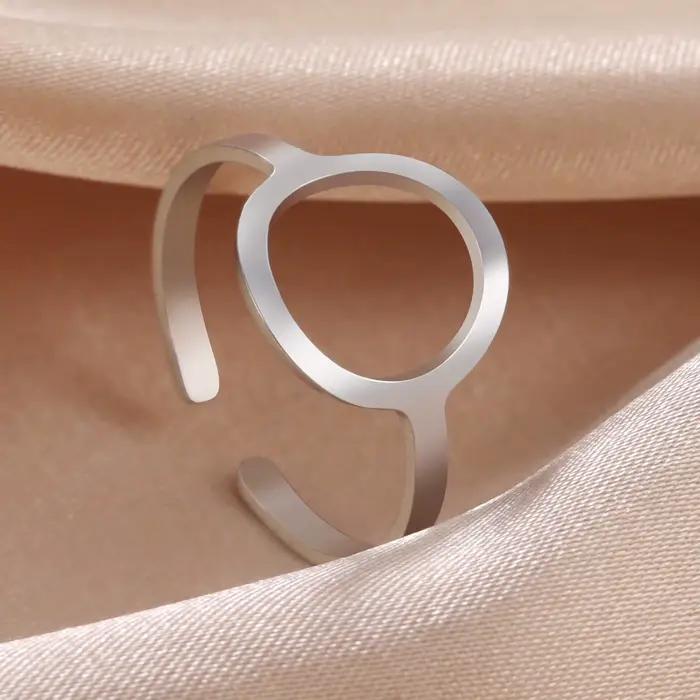 Skyrim – bague ronde creuse géométrique Simple pour femmes