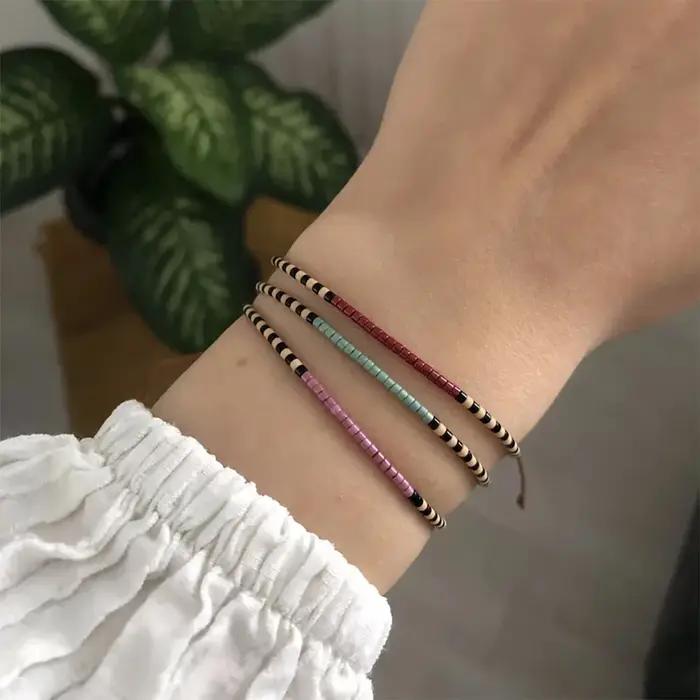 KKBEAD Miyuki Bracelets pour Femme bijoux Bracelet de perles fait à la main Boho délicat graines de verre