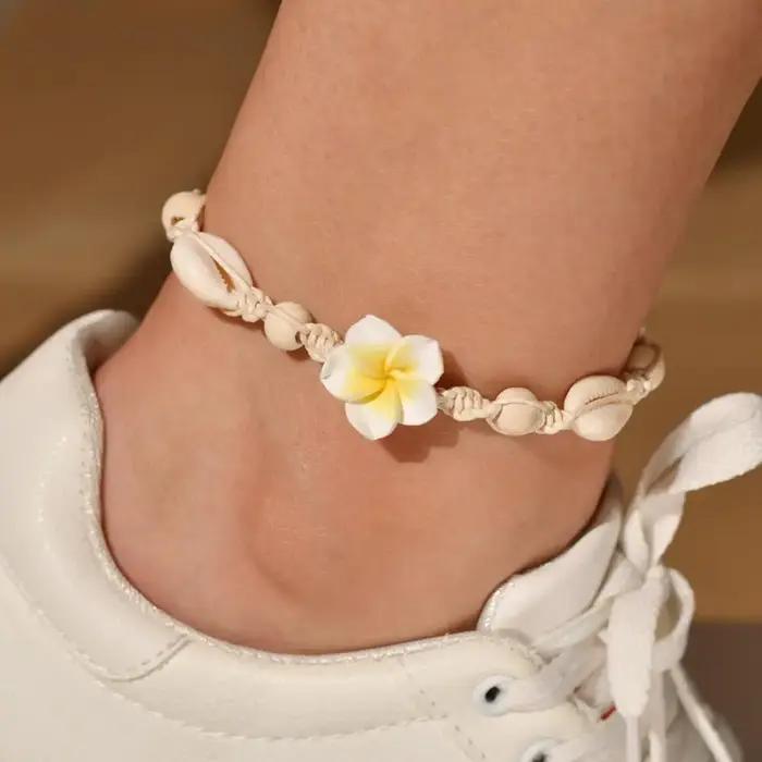 Bracelet de cheville Bohème en coquille de mer avec motif de fée pour femmes pour les occasions spéciales pieds nus plage shopping voyage fête