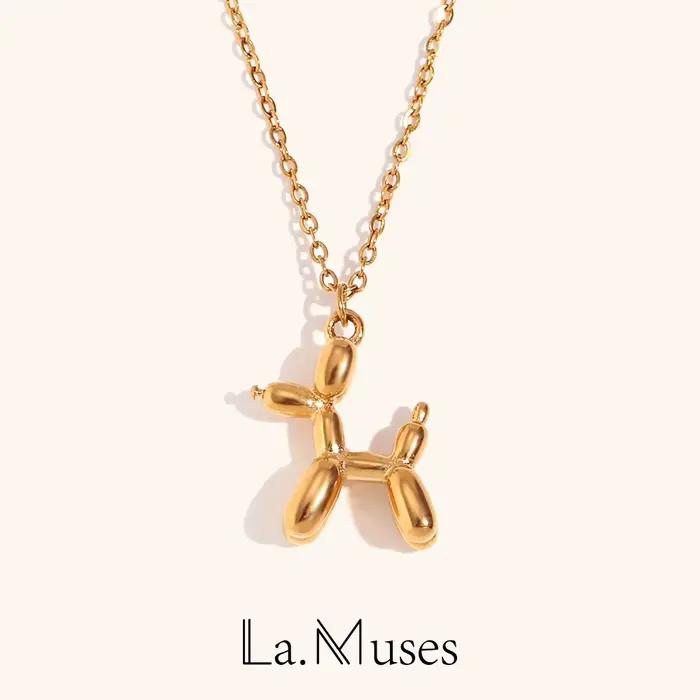 La.Muses – joli pendentif chiot tridimensionnel