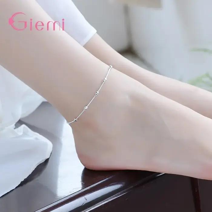 Bracelet élégant en argent Sterling 925 véritable pour femmes et filles